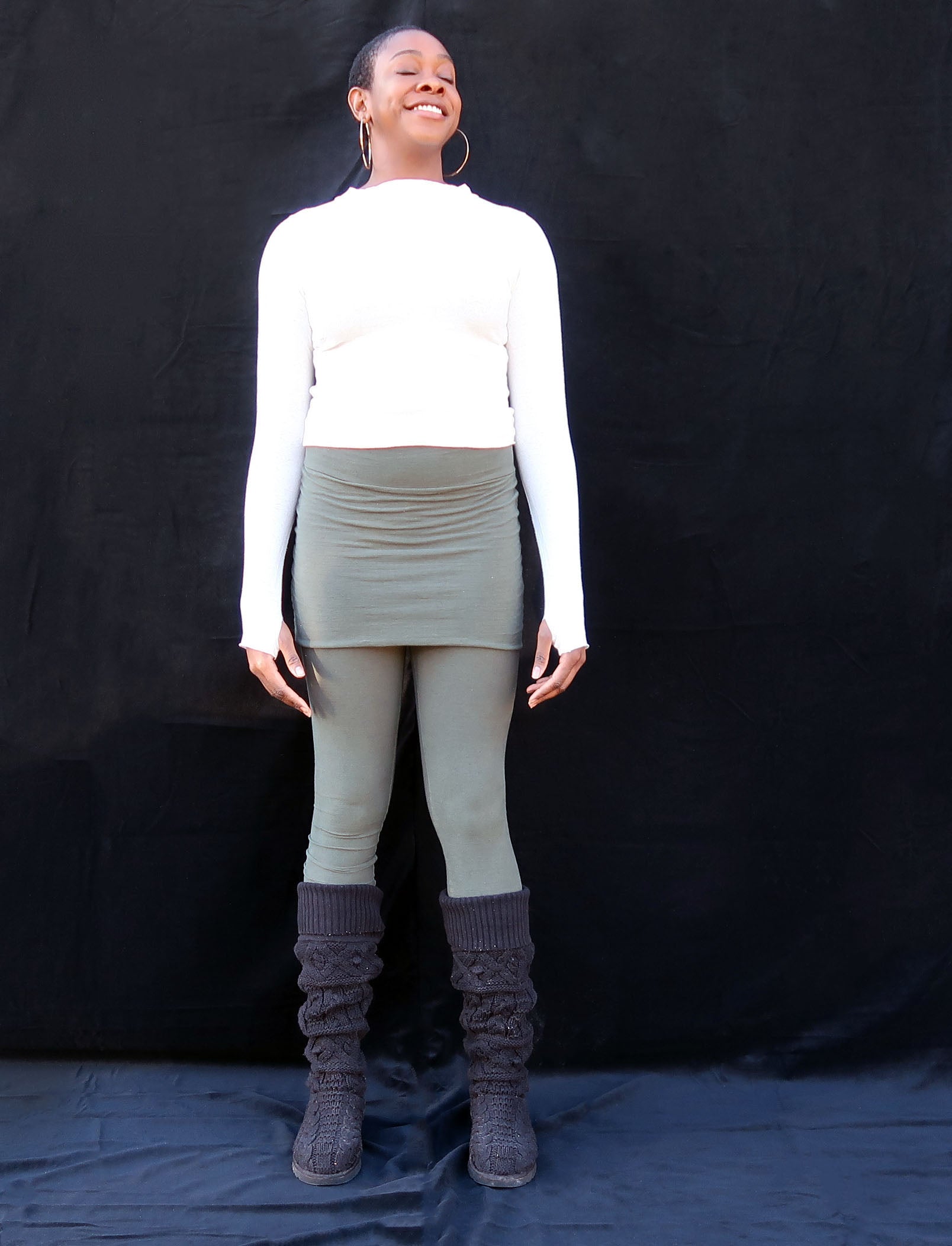 Women's Joseph Ribkoff | Legging with Skirting Inspired Layer | Black -  F.L. CROOKS.COM